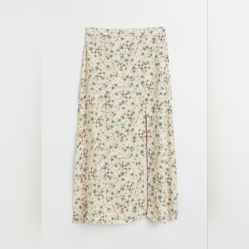 2/$20 Floral Yellow Midi Skirt